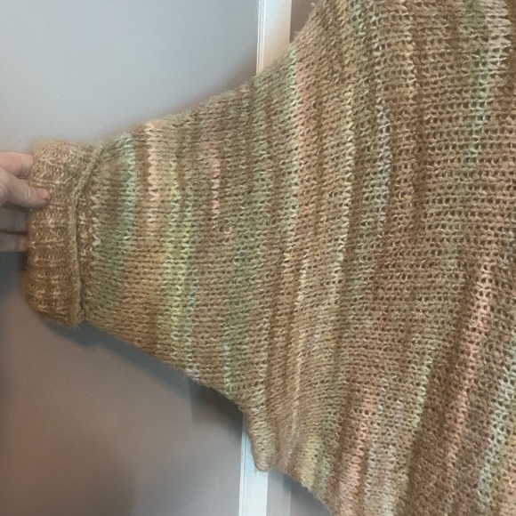 San Lorenzo made in Italy wool blend beachy boho lightweight slouchy sweater - Picture 3 of 5